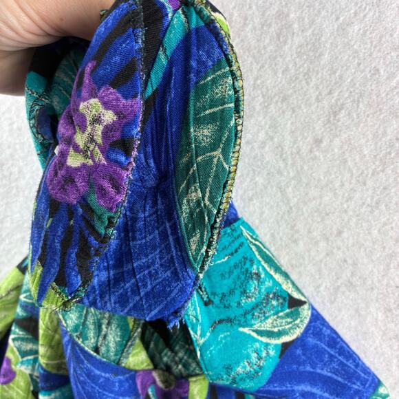 Vintage RJ Stevens Tropical Dress Women's 10 Paradise Beachy Resort Vacation - Picture 11 of 16